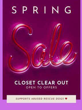 Spring SALE 🌸 Closet Clear Out 🌸 Offers support rescue dogs 🌸